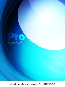 Shiny wave, glass futuristic hi-tech design. Vector abstract background for your text message, photo inside or presentation wallpaper