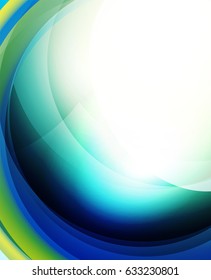 Shiny wave, glass futuristic hi-tech design. Vector abstract background for your text message, photo inside or presentation wallpaper