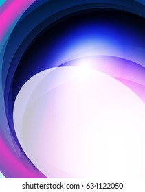 Shiny wave, glass futuristic hi-tech design. Vector abstract background for your text message, photo inside or presentation wallpaper
