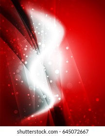 Shiny wave, magic light efffect vector abstract background