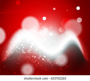 Onda brilhante, efeito de luz mágica vetor abstrato fundo