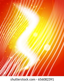 Onda brillante, fondo abstracto del vector de efecto de luz mágica