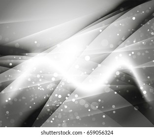 Shiny wave, magic light efffect vector abstract background