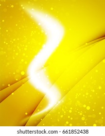 Shiny-Welle, magischer Lichteffekt, abstrakter Vektorhintergrund
