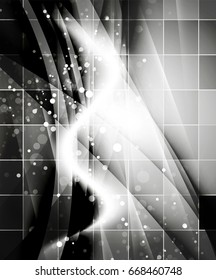 Shiny wave, magic light efffect vector abstract background