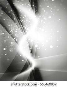 Shiny wave, magic light efffect vector abstract background