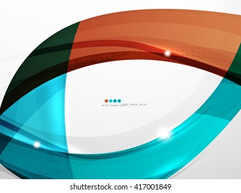 Modelo de movimento moderno de onda brilhante - listras de curva de cor e linhas no conceito de movimento e com efeitos de luz e sombra. Modelo de design de mensagem de cartão de visita e banner da apresentação