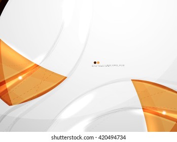 Plantilla de movimiento moderno de onda brillante - franjas de curva de color y líneas en el concepto de movimiento y con efectos de luz y sombra. Banner de presentación y plantilla de diseño de mensajes de tarjeta de visita