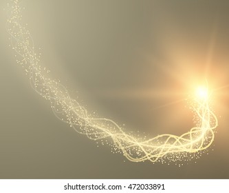 Shiny waves vector background. Eps10.