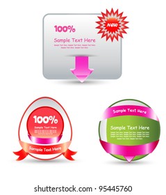 shiny web banner set