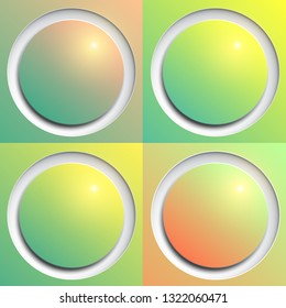 Shiny web buttons as abstract vector background