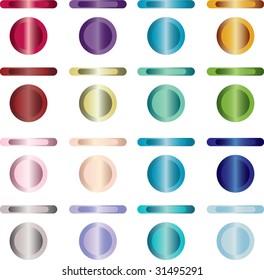 Shiny web buttons and bars