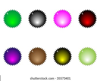 shiny web buttons different colors