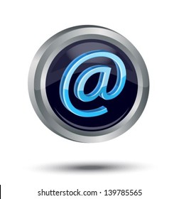 shiny web icon with the image Internet on a white background