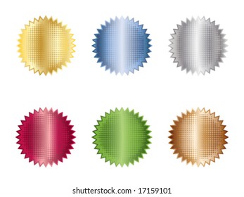 Pegatinas web brillantes con puntos