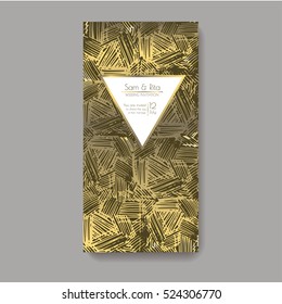 Shiny wedding card. invitation template. EPS 10 vector illustration with a copy space.