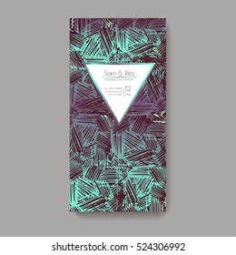 Shiny wedding card. invitation template. EPS 10 vector illustration with a copy space.