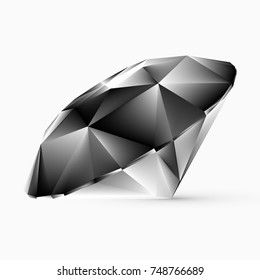 Shiny white diamond illustration Vector