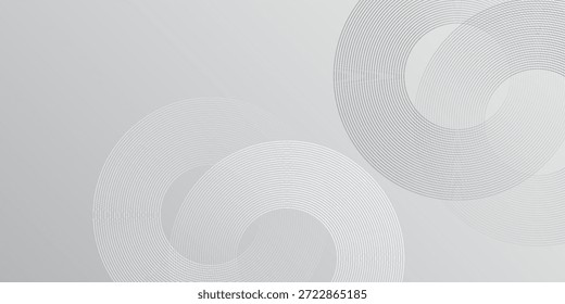 Brilhante branco brilhantes linhas geométricas em fundo cinza design moderno
