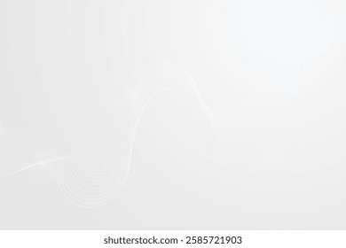 shiny white and gray background with wavy lines
