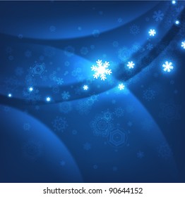 Schöner Winter - Weihnachten - 10 abstrakter Hintergrund