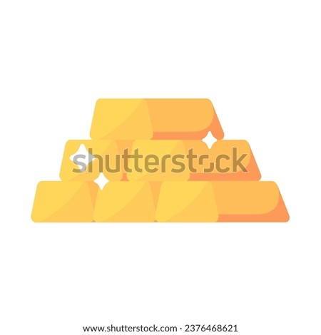 Shiny yellow gold bars pile of valuables