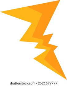Shiny yellow lightning and thunder elements with many variations for your needs to use in natural themed designs or other themes