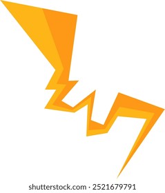 Shiny yellow lightning and thunder elements with many variations for your needs to use in natural themed designs or other themes