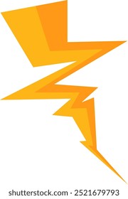 Shiny yellow lightning and thunder elements with many variations for your needs to use in natural themed designs or other themes