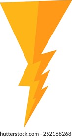 Shiny yellow lightning and thunder elements with many variations for your needs to use in natural themed designs or other themes