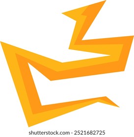 Shiny yellow lightning and thunder elements with many variations for your needs to use in natural themed designs or other themes