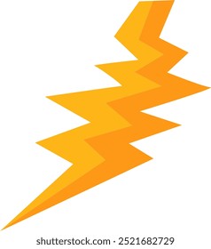 Shiny yellow lightning and thunder elements with many variations for your needs to use in natural themed designs or other themes