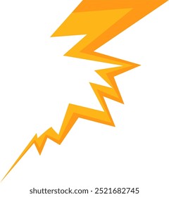 Shiny yellow lightning and thunder elements with many variations for your needs to use in natural themed designs or other themes