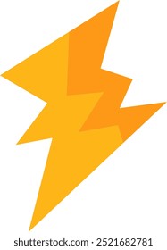 Shiny yellow lightning and thunder elements with many variations for your needs to use in natural themed designs or other themes