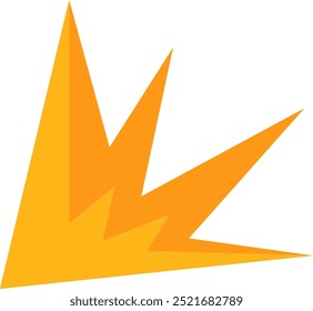 Shiny yellow lightning and thunder elements with many variations for your needs to use in natural themed designs or other themes