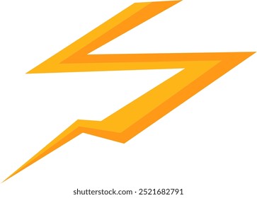 Shiny yellow lightning and thunder elements with many variations for your needs to use in natural themed designs or other themes
