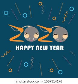shio mouse new year illustration