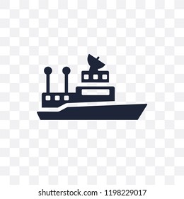 ship Admiral icon transparent icon. ship Admiral symbol design from Nautical collection. Simple element vector illustration on transparent background.