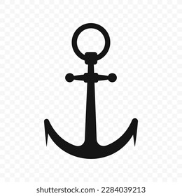 Ship anchor. Anchors icon set. Anchor silhouettes. EPS 10