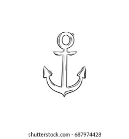 Ship Anchor Doodle 