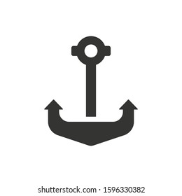Ship anchor, ship hook icon