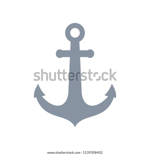 Ship Anchor Icon Designers Stock Vector Royalty Free 1539308402