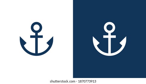 Ship anchor icon illustration isolated vector sign symbol