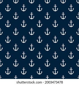 Ship anchor icon pattern background