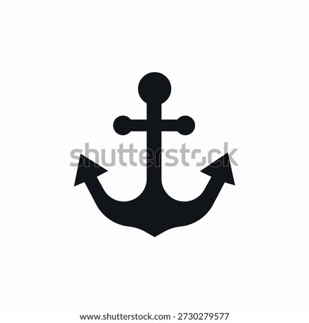 ship anchor icon sign vector