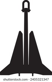 Ship anchor icon, transparent background