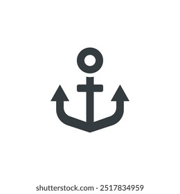 Ship Anchor icon, vector illustration