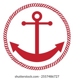 ship anchor on white background