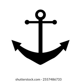 ship anchor on white background