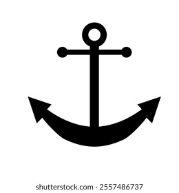 ship anchor on white background